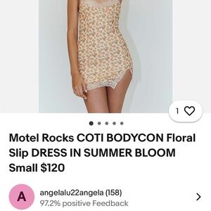 Motel Rocks Coti Bodycon Floral Slip Dress in Summer Bloom